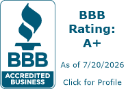 BBB Accredited Business — A+ Rating